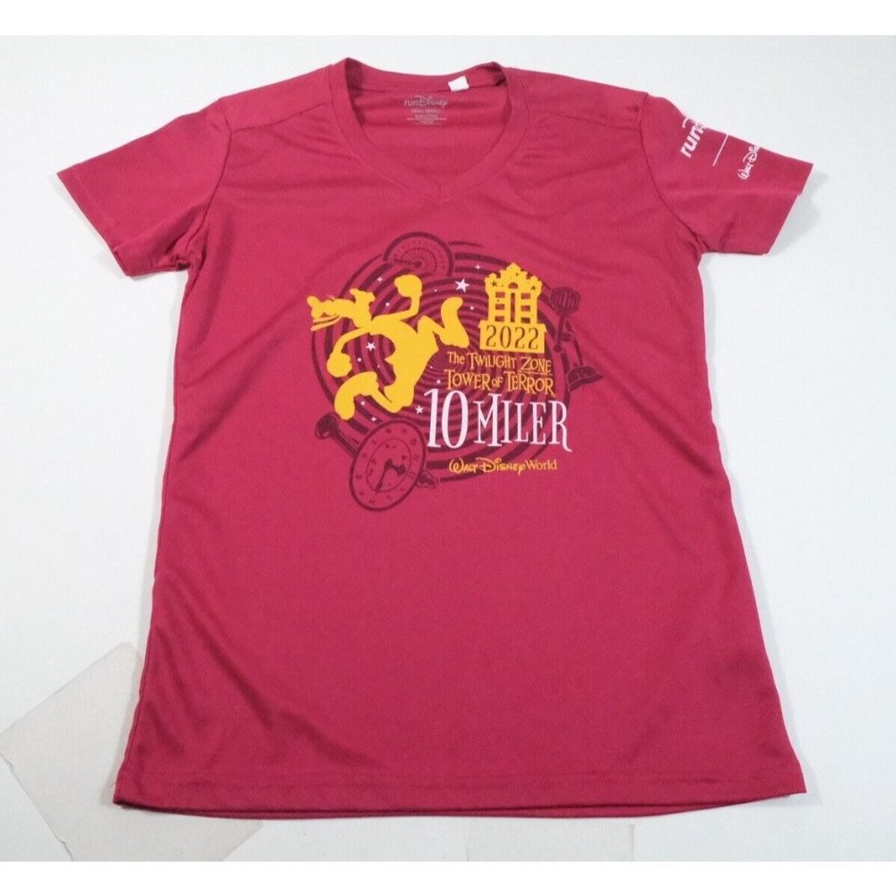 Run Disney Twilight Zone Tower Of Terror 10 Miler Athletic Shirt Size XS 2022